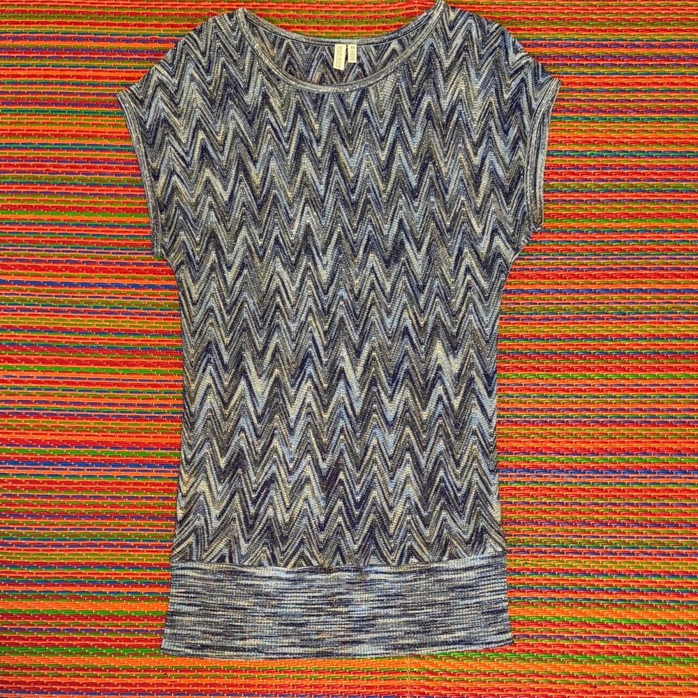Blue Patterned Women's Dress Tunic